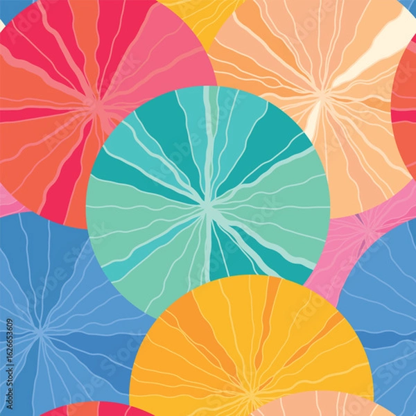 Obraz 31_Radial Burst Overlapping Circle Pattern