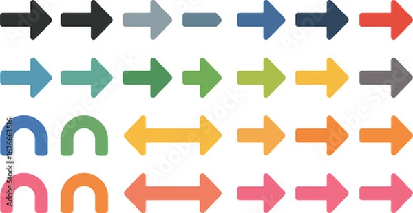 Fototapeta Conjunto de fleches