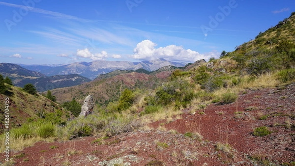 Obraz Paysage en rouge à Barrot E