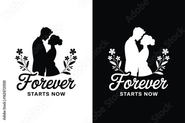 Obraz Wedding icon vector on White Background ,Vector Art Illustration on white background.