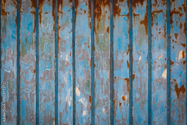 Obraz Grunge corrugated metal background, rusty steel texture