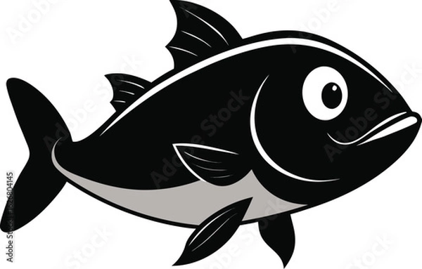 Obraz Salmon fish vector illustration