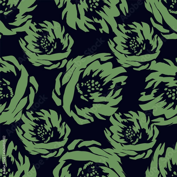 Fototapeta seamless pattern with flowers