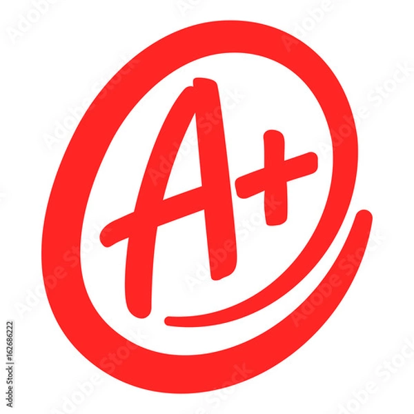 Obraz Grafika tekstu klasy A +