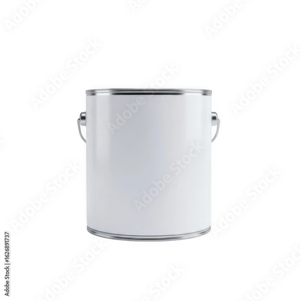 Obraz White paint can isolated on transparent background