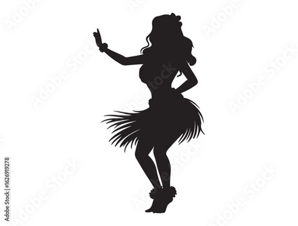 Fototapeta HULA DANCER SILHOUETTE