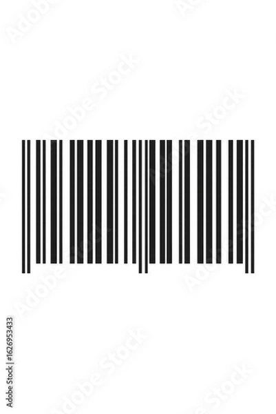 Obraz Realistic barcode with transparent background representing retail and commerce