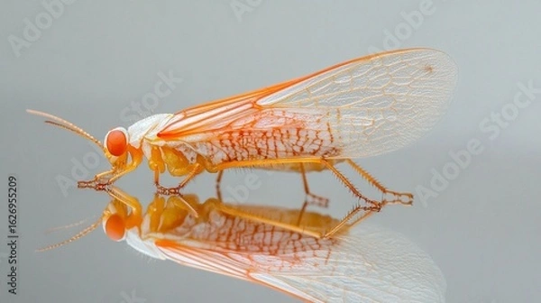 Obraz Orange Insect with Translucent Wings