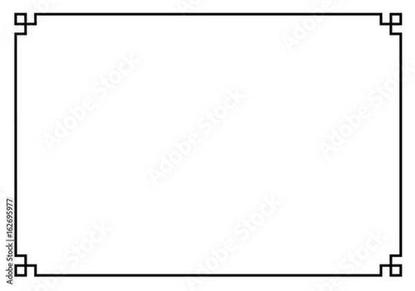 Obraz china border frame