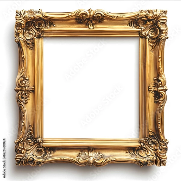 Obraz A regular huge frame for a Renaissancestyle painting vector white background no shadow