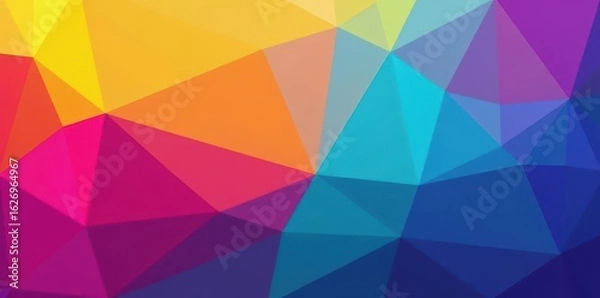 Fototapeta Abstract rainbow geometric shapes background, vibrant color gradients , style, spectrum, circle