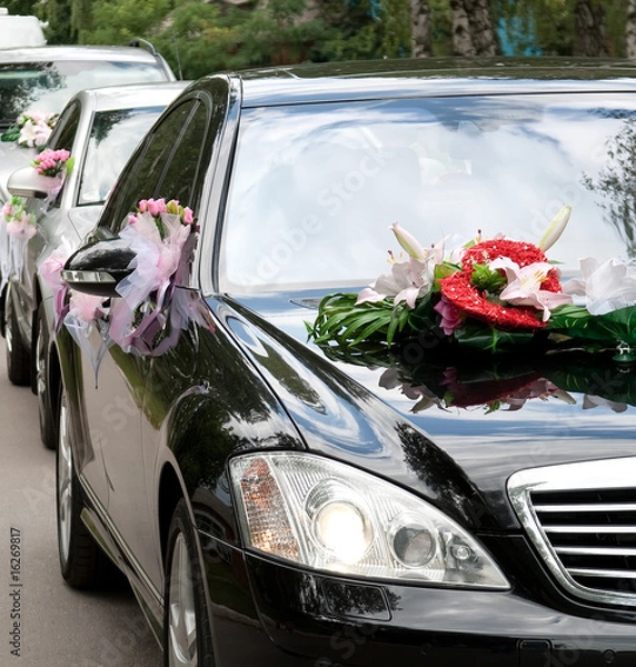 Obraz Wedding car decoration