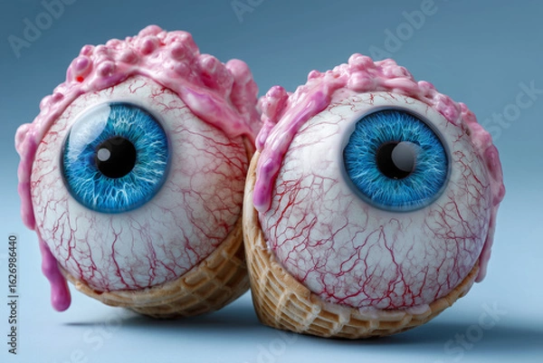 Obraz  eye ice cream