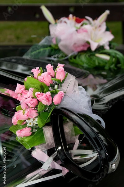 Obraz wedding car decoration