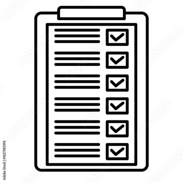 Fototapeta Outline metaphor icon showing emotional tension, mental pressure, and learning struggle related to school stress and student burnout