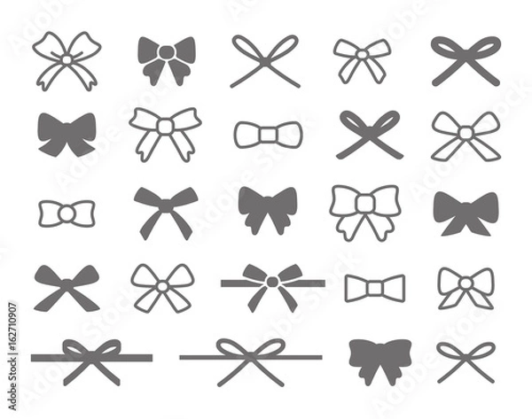 Fototapeta Bow Icon Set