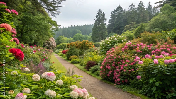 Obraz garden with flowers