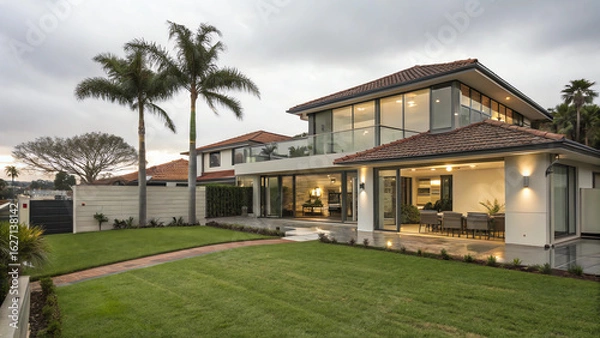 Obraz tropical resort hotel