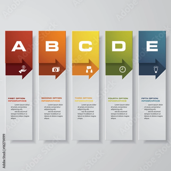Fototapeta Design clean number banners template/graphic or website layout. Vector.