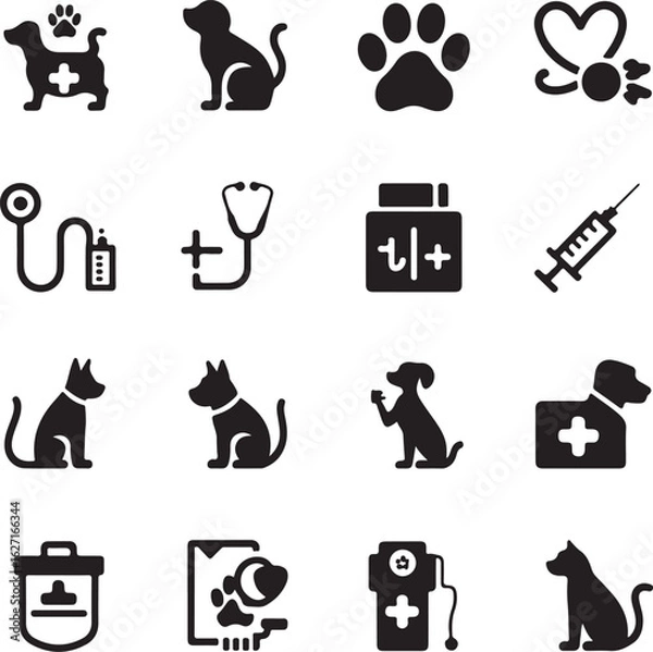 Obraz Abstract geometric pattern with bold central element and subtle color gradients silhouette