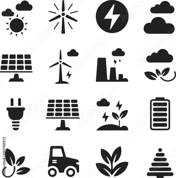 Obraz Abstract geometric pattern design with a central silhouette element in vibrant cmyk colors