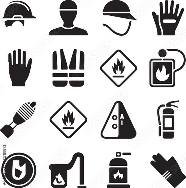 Obraz Abstract geometric shape with vibrant color accents and silhouette detail