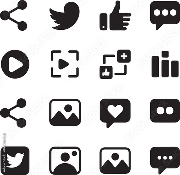 Obraz Abstract geometric pattern with vibrant color accents and a distinctive silhouette