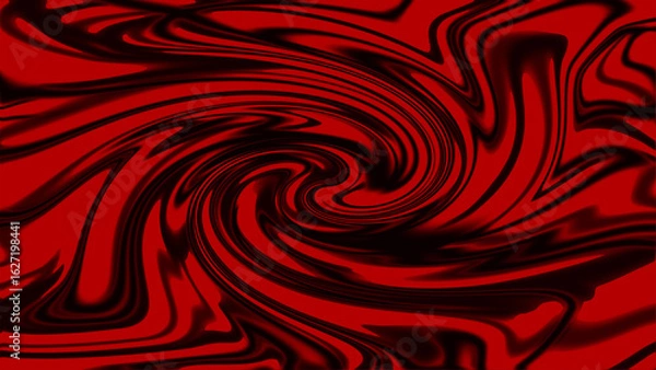 Obraz 不気味な渦の心理背景　赤