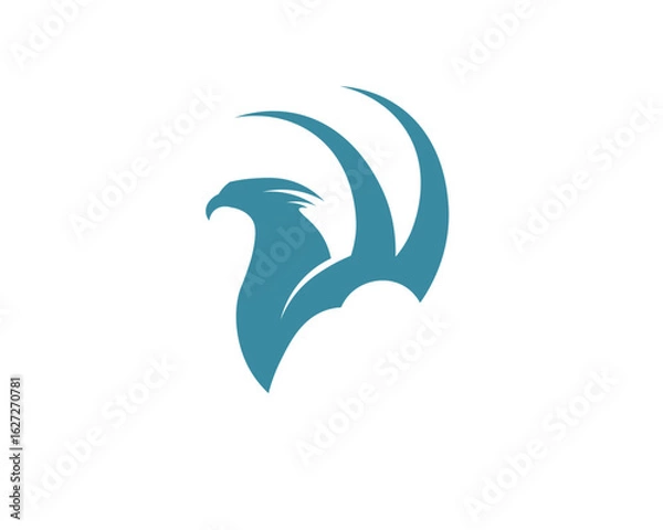 Fototapeta Falcon Wing Logo Template vector icon design