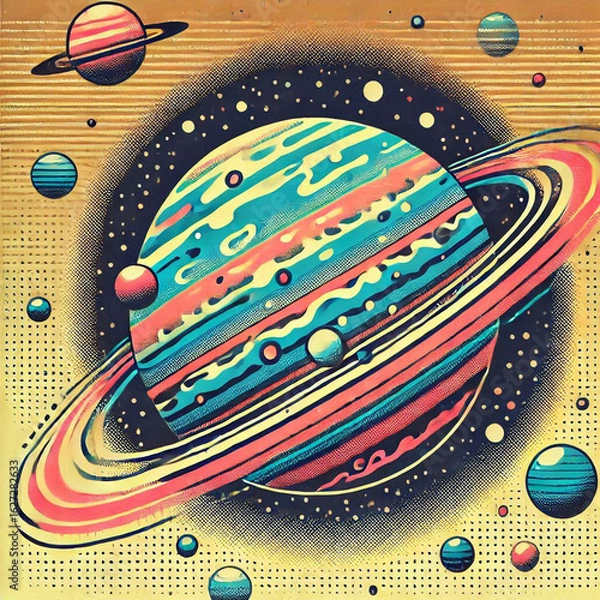 Fototapeta earth and moon, earth and space, planet earth and space, abstract vector illustration, abstract vector background, abstract vector background with colorful city, global business concept