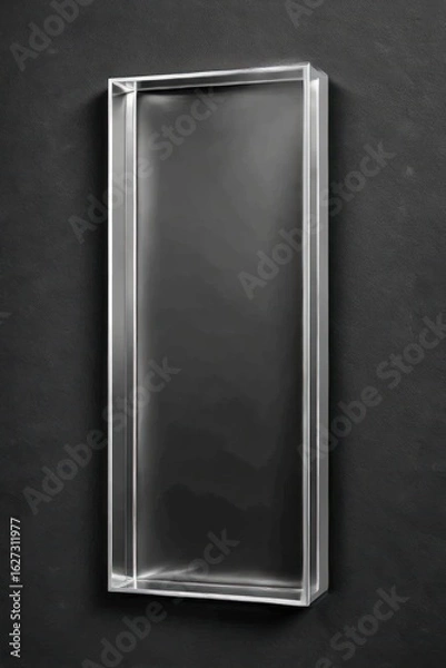 Obraz Clear rectangular frame on dark background