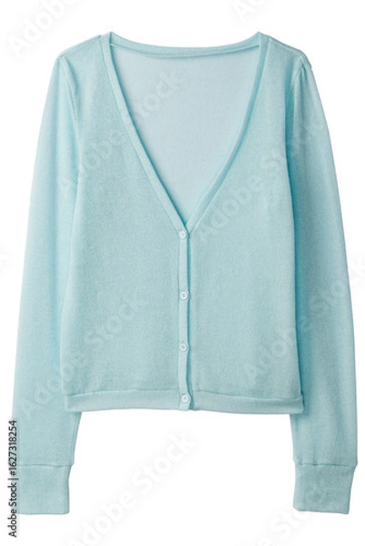 Obraz 水色のカーディガン

