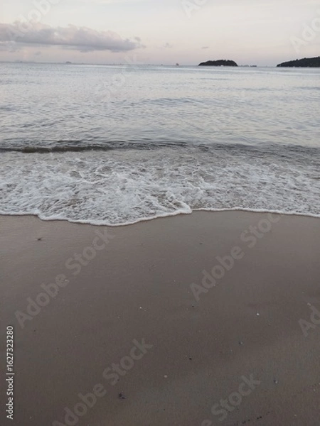 Obraz footprints on the beach