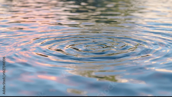 Obraz Water Ripple with Sunset Reflections