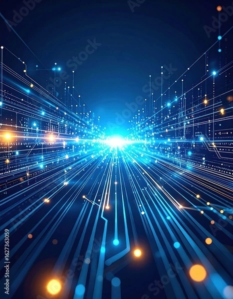 Obraz Digital circuit pathway