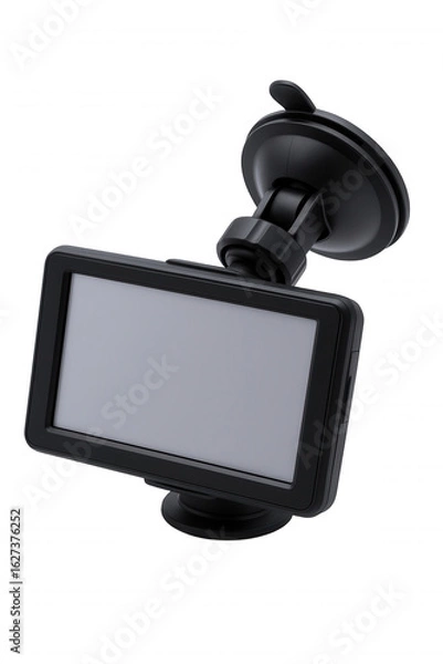 Obraz Portable Navigation Device with Suction Cup Mount for Vehicle Windshield or Dashboard