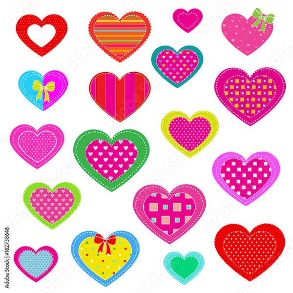 Fototapeta Коллекция сердец