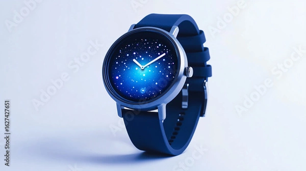 Fototapeta Cute watch showing a glow in black