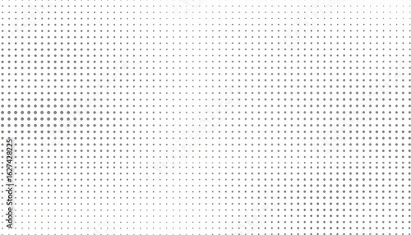 Fototapeta Halftone gradient pattern composed of black dots on white background
