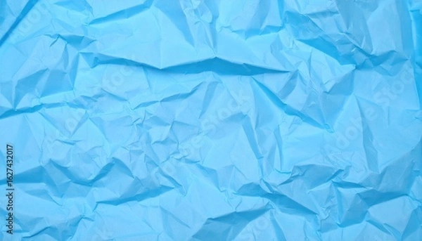 Obraz Crinkled light blue paper texture
