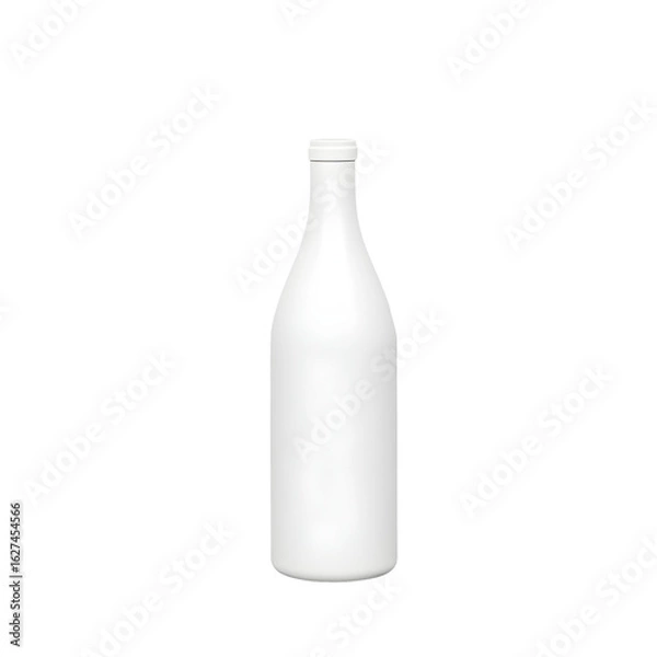 Fototapeta White Bottle on Transparent Background