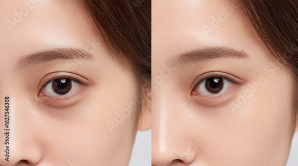 Obraz 目の下のクマとたるみの美容施術ビフォーアフター