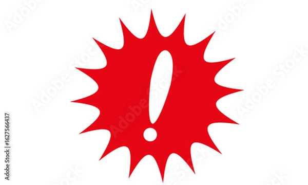 Obraz びっくりマーク　吹き出し　漫符