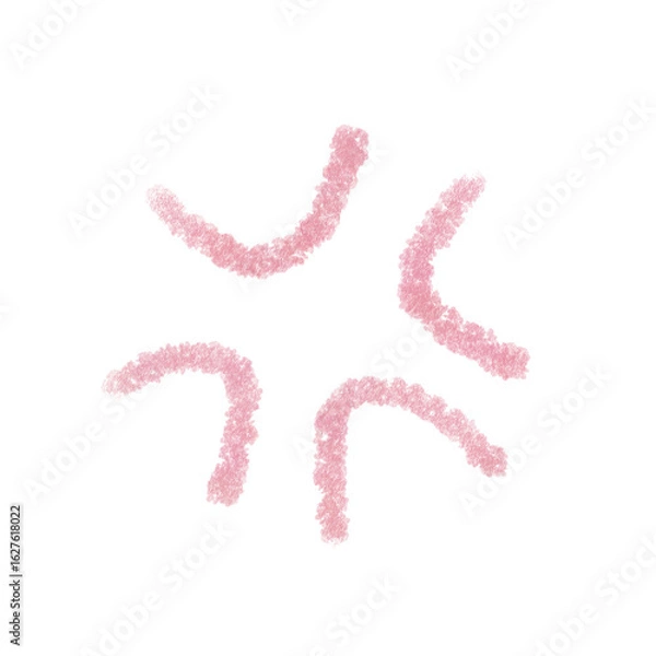 Obraz 怒りマーク　クレヨンアイコン