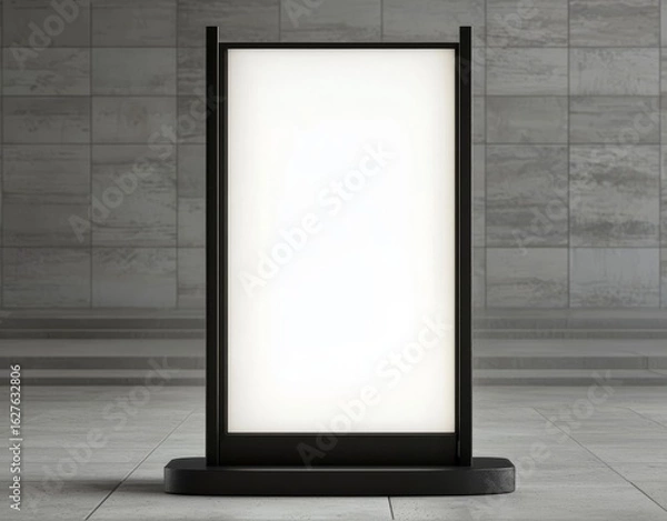 Fototapeta Curved LED Totem Lightbox for Enhanced Visibility