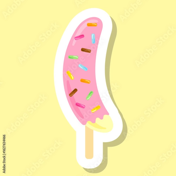 Fototapeta チョコバナナ ストロベリー ステッカー