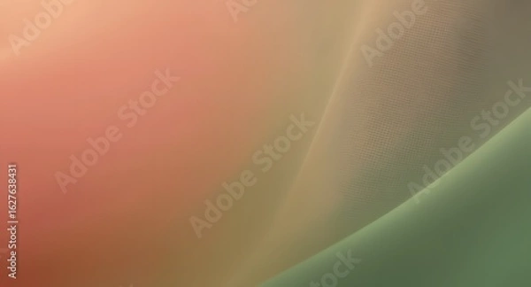Fototapeta Soft Gradient Abstract Flowing Fabric Texture with Mesh Details in Pink, Beige, and Green Tones for Elegant Background Design