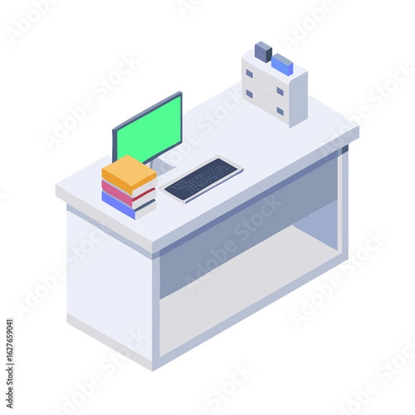 Fototapeta vector illustration of a modern office