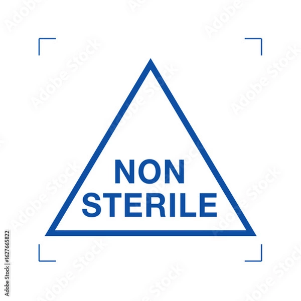 Obraz Non-sterile, symbol
