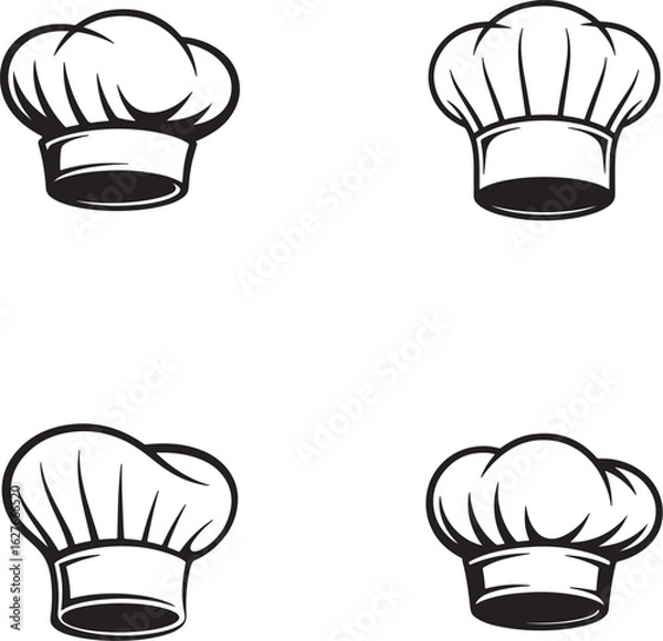 Obraz Chef hat with menu icon for restaurant or cafe design